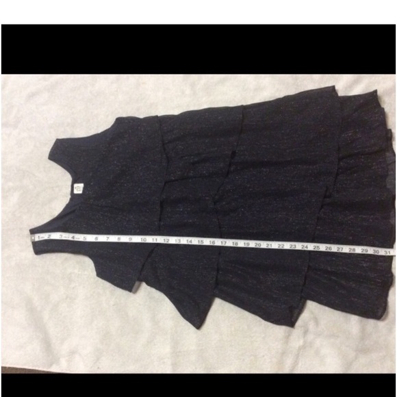 Gap Kids Navy Tiered Layered Sparkle Dress - Picture 6 of 9